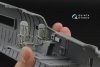 Quinta Studio QD32259 B-24D/B-24J Liberator, Pilot's compartment 3D-Printed & coloured Interior on decal paper (Hobby Boss) 1/32